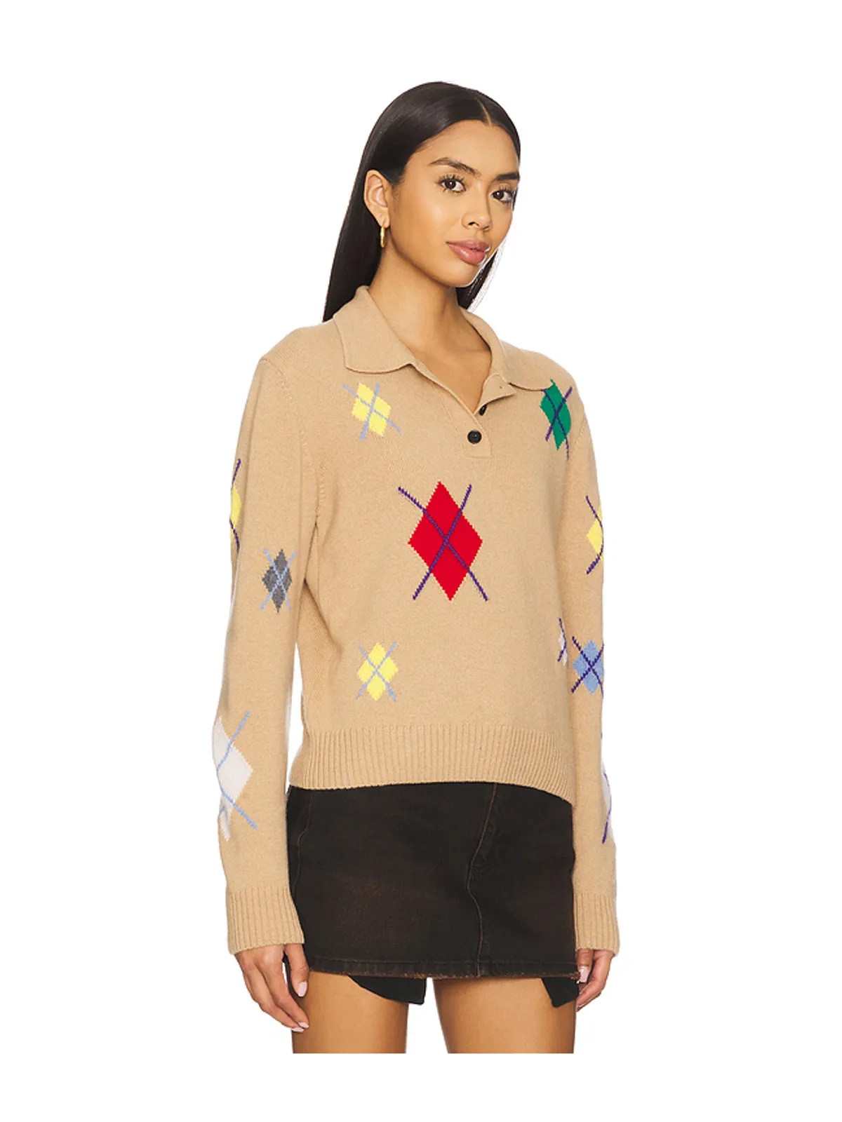 MSGM BROKEN ARGYLE セーター - 画像2
