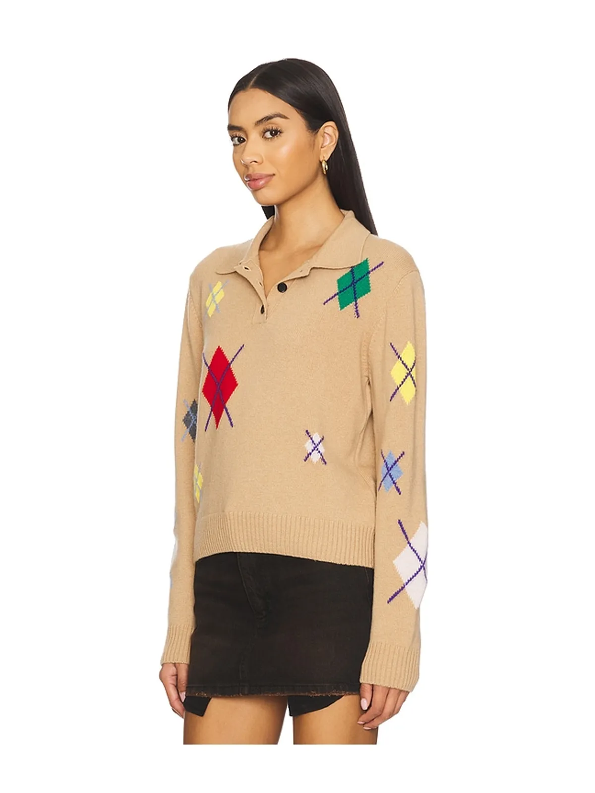 MSGM BROKEN ARGYLE セーター - 画像3