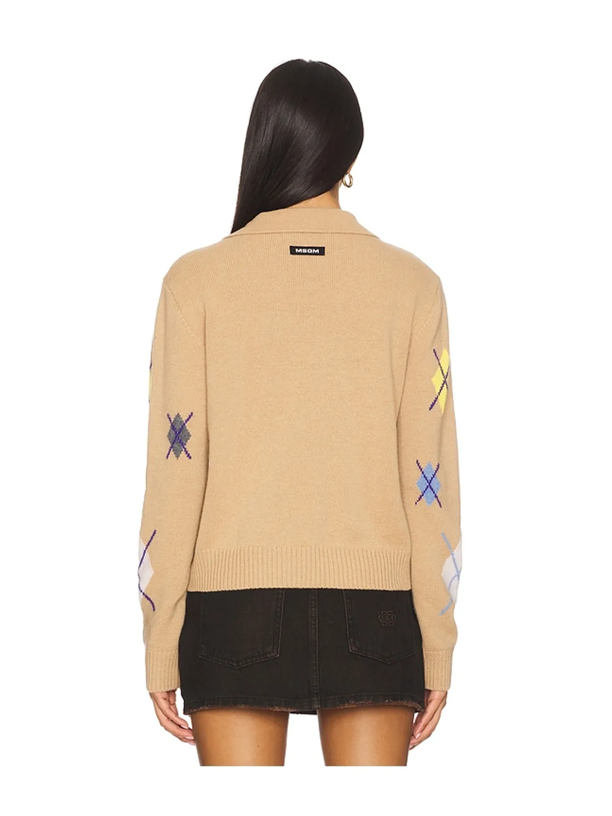 MSGM BROKEN ARGYLE セーター - 画像4
