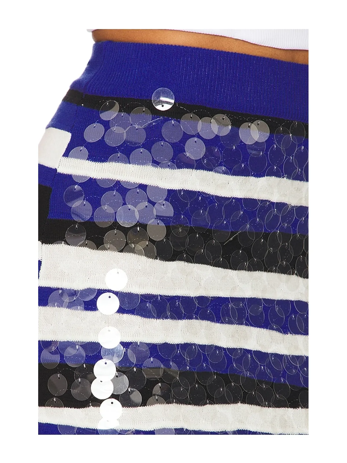 MSGM スパンコールニットスカート - 画像6