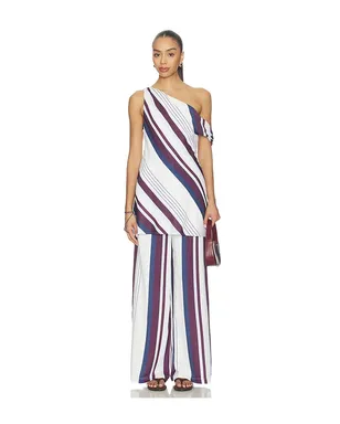 MADISON THE LABEL ROWENA パンツ - White,Wine. - サムネイル5
