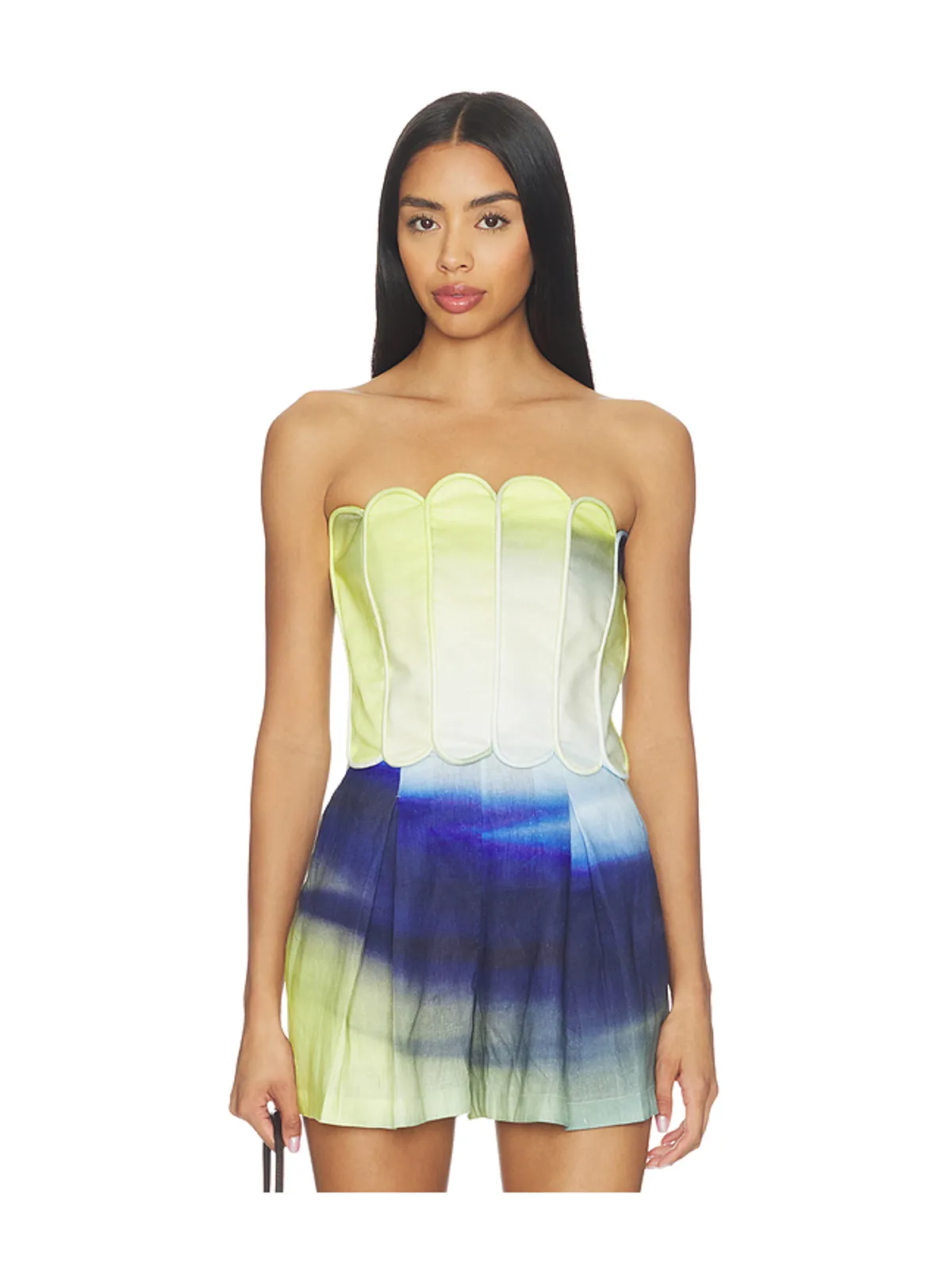 Mayle Vasquez SCALLOP トップ - Blue,Green. - 画像1
