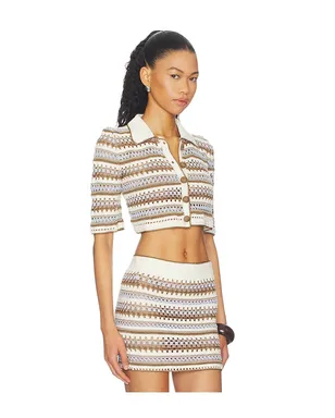 My Beachy Side CELIA カーディガン - Blue,Brown. - サムネイル3