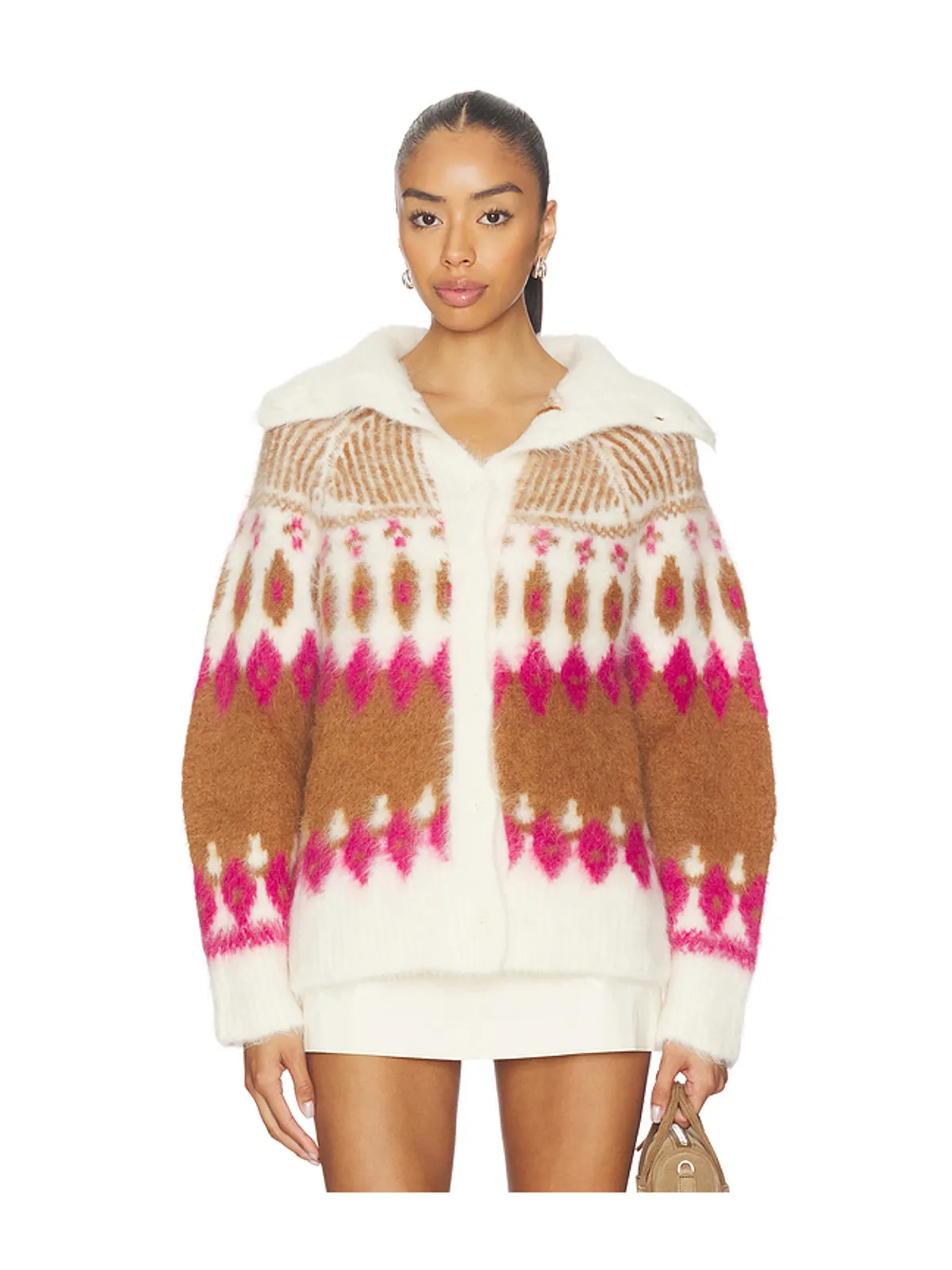 NAADAM プルオーバー - Brown,Fuchsia. - 画像1