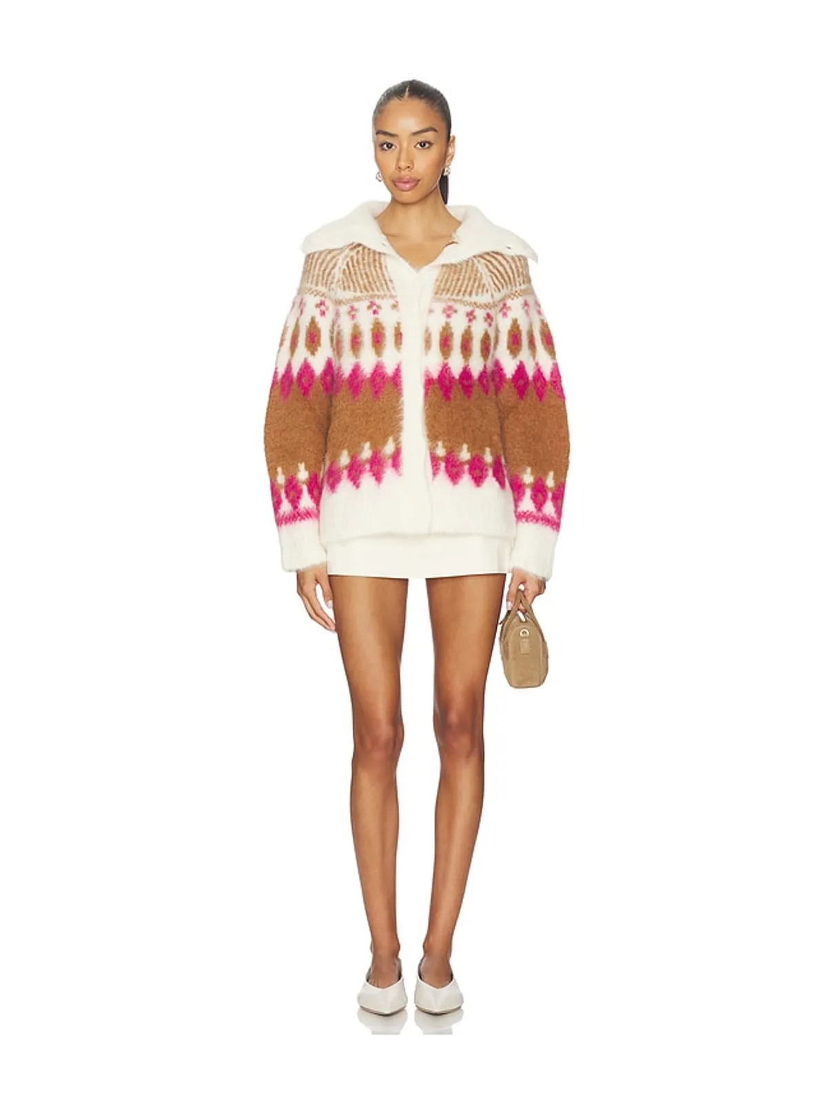 NAADAM プルオーバー - Brown,Fuchsia. - 画像5