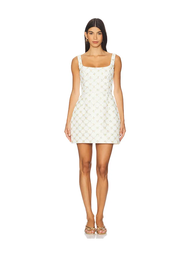 Nadine Merabi Nadine Merabi SQUARE NECK TULIP ミニドレスの商品画像