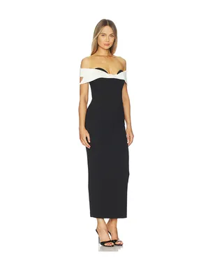 The New Arrivals by Ilkyaz Ozel JACQUELINE ドレス - Black,White. - サムネイル2