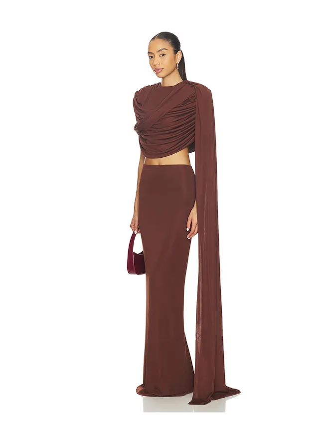 The New Arrivals by Ilkyaz Ozel The New Arrivals by Ilkyaz Ozel KHARA ロングトレーンジャージートップの商品画像