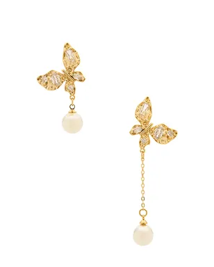 Natalie B Jewelry FLUTTER ドロップイヤリング - サムネイル1