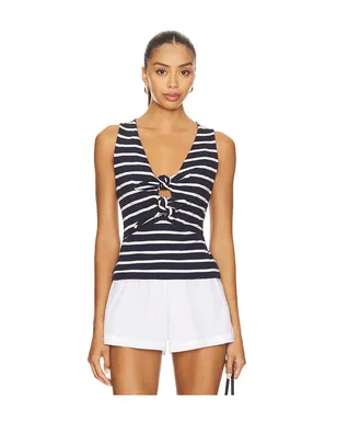 Nation Los Angeles TERRI タンクトップ - Black,White. - サムネイル1