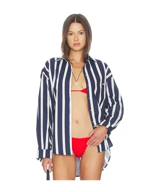 Nau Bikinis STRIPED チュニック - Navy,White. - サムネイル1