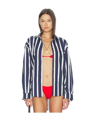 Nau Bikinis STRIPED チュニック - Navy,White. - サムネイル2