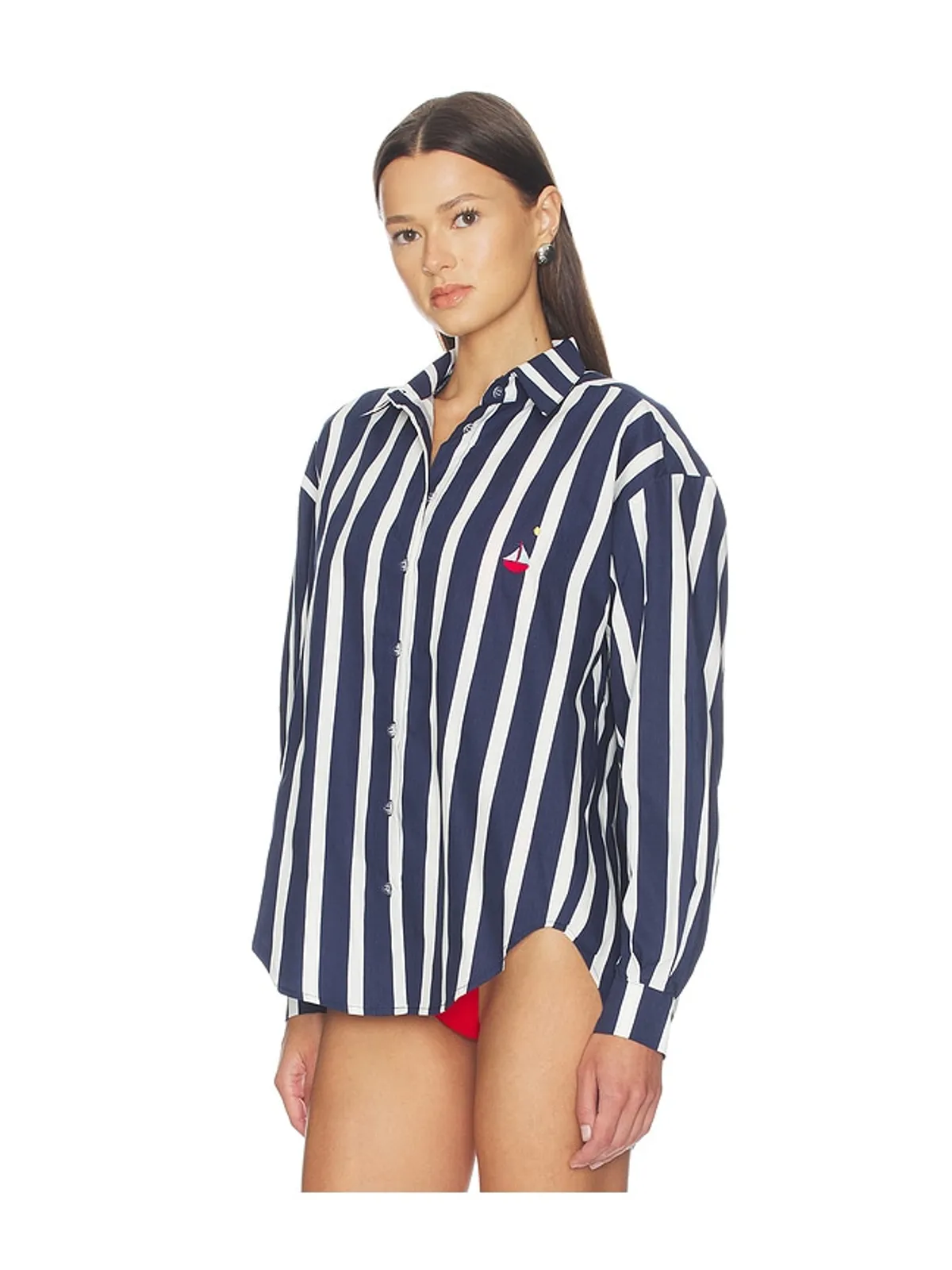 Nau Bikinis STRIPED チュニック - Navy,White. - 画像3