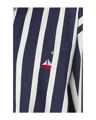 Nau Bikinis STRIPED チュニック - Navy,White. - サムネイル6