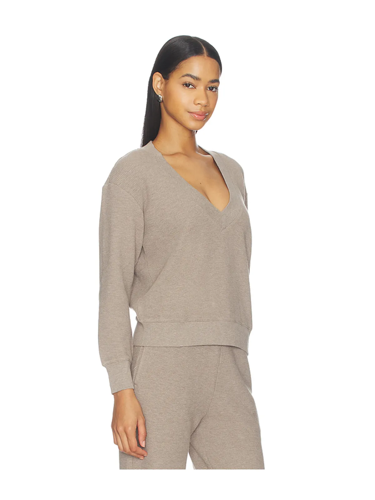 Negative Underwear Waffle Knit Deep V - 画像2