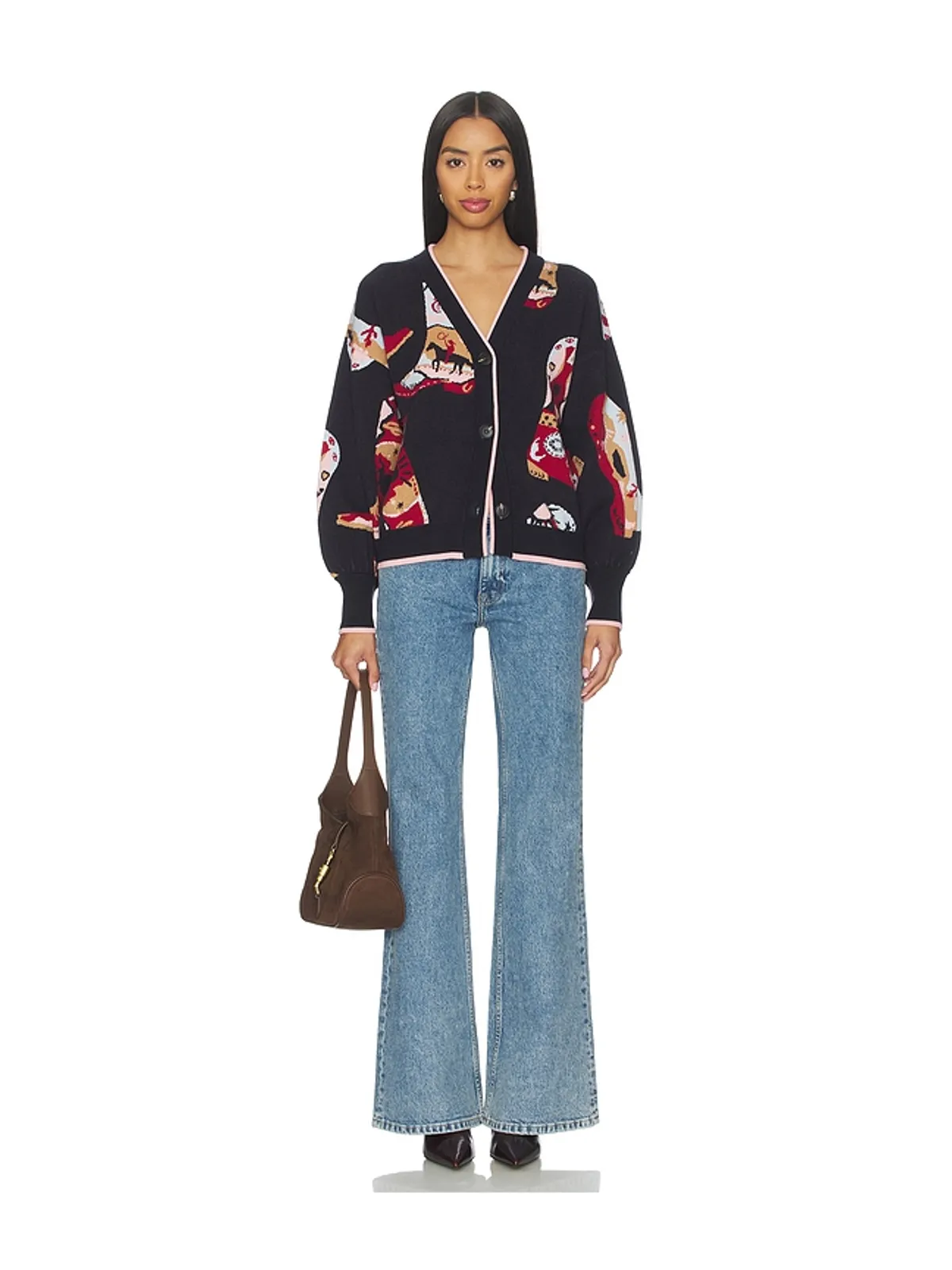 Never Fully Dressed NAVY COWBOY BOOTS セーター - 画像4