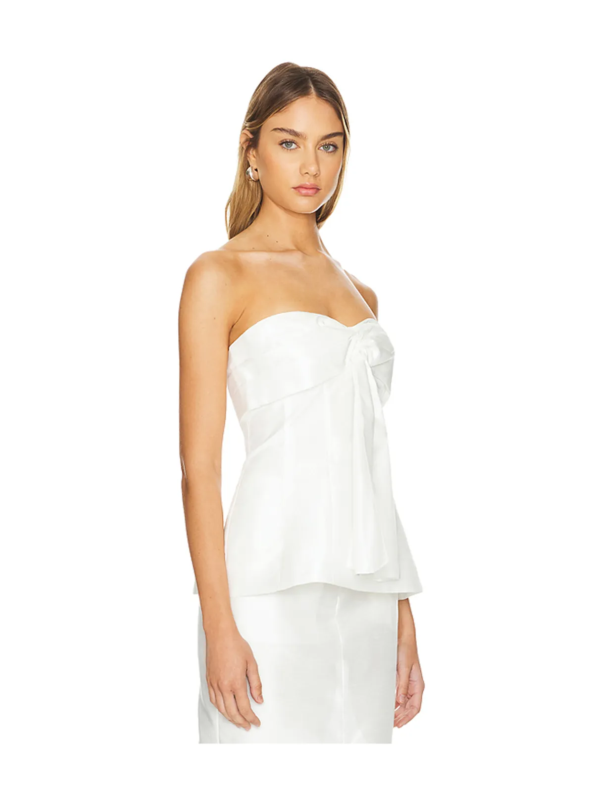 NICHOLAS CORALINE STRAPLESS FAN PLEAT トップ - 画像2