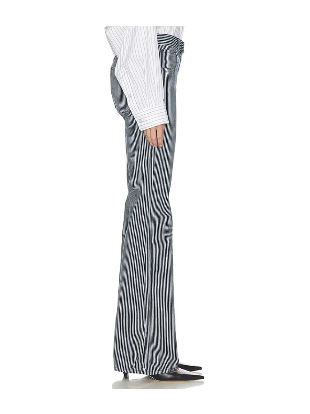 NILI LOTAN Celia Striped Jean - 画像3