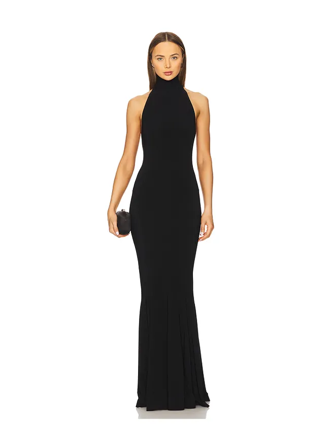 Norma Kamali Norma Kamali ホルターフィッシュテイルガウンの商品画像