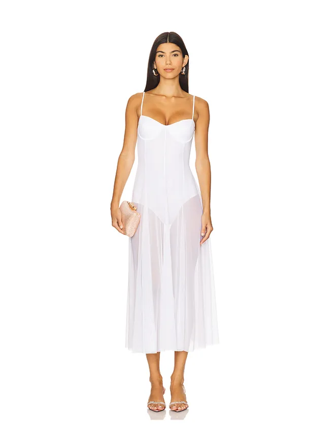 Norma Kamali Norma Kamali Underwire Dress With Bodysuitの商品画像