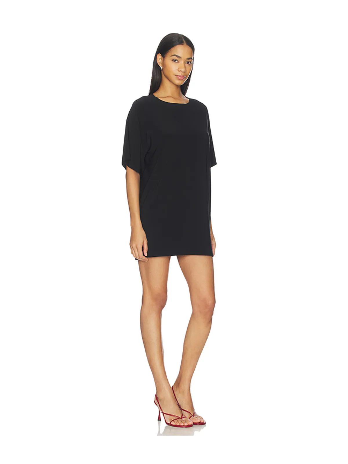 Norma Kamali SHORT SLEEVE BOXY MINI ドレス - 画像2