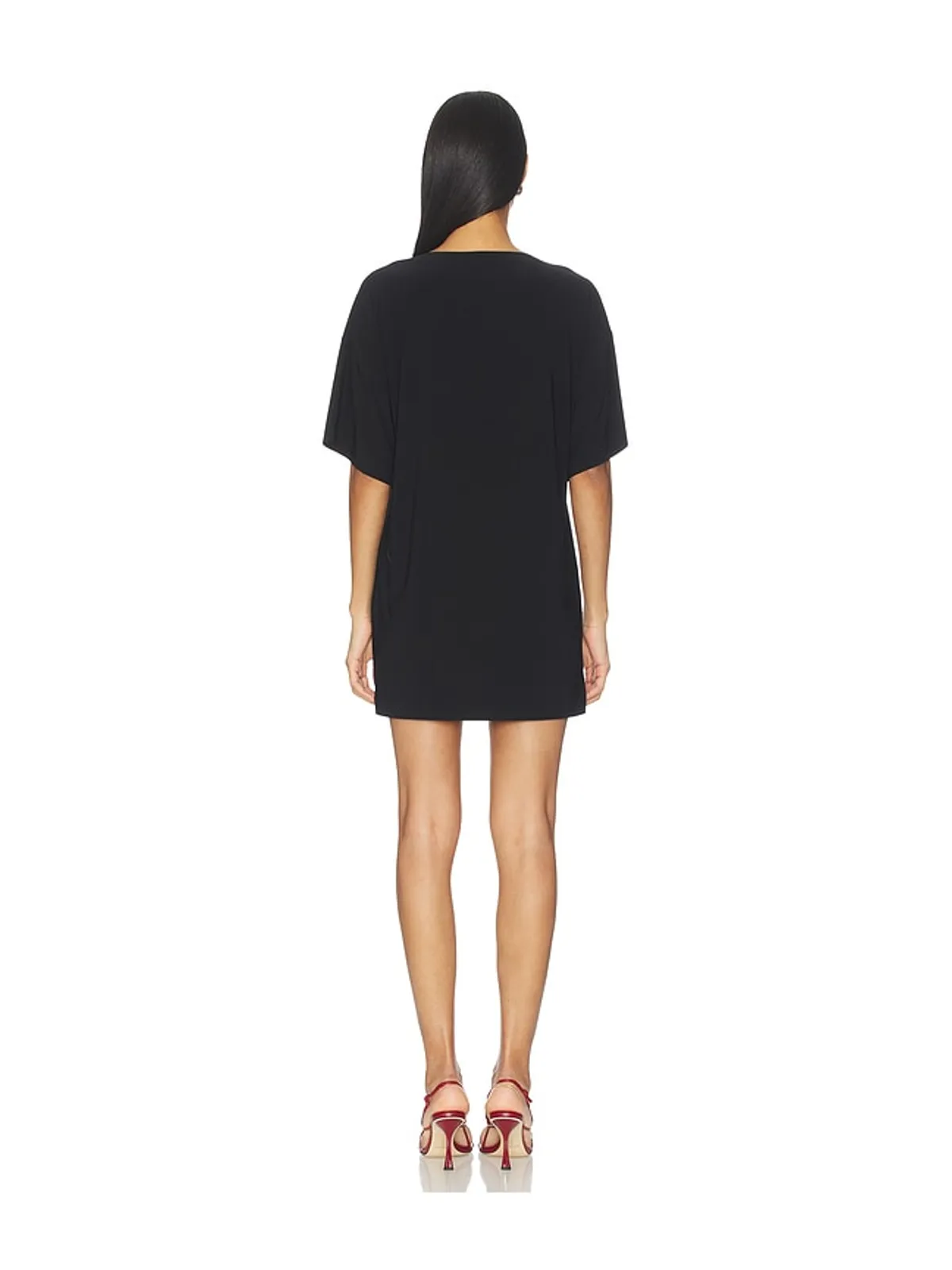 Norma Kamali SHORT SLEEVE BOXY MINI ドレス - 画像3