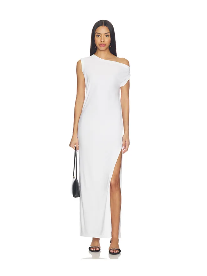 Norma Kamali Norma Kamali DROP SHOULDER LONG WITH SIDE SLIT ドレスの商品画像