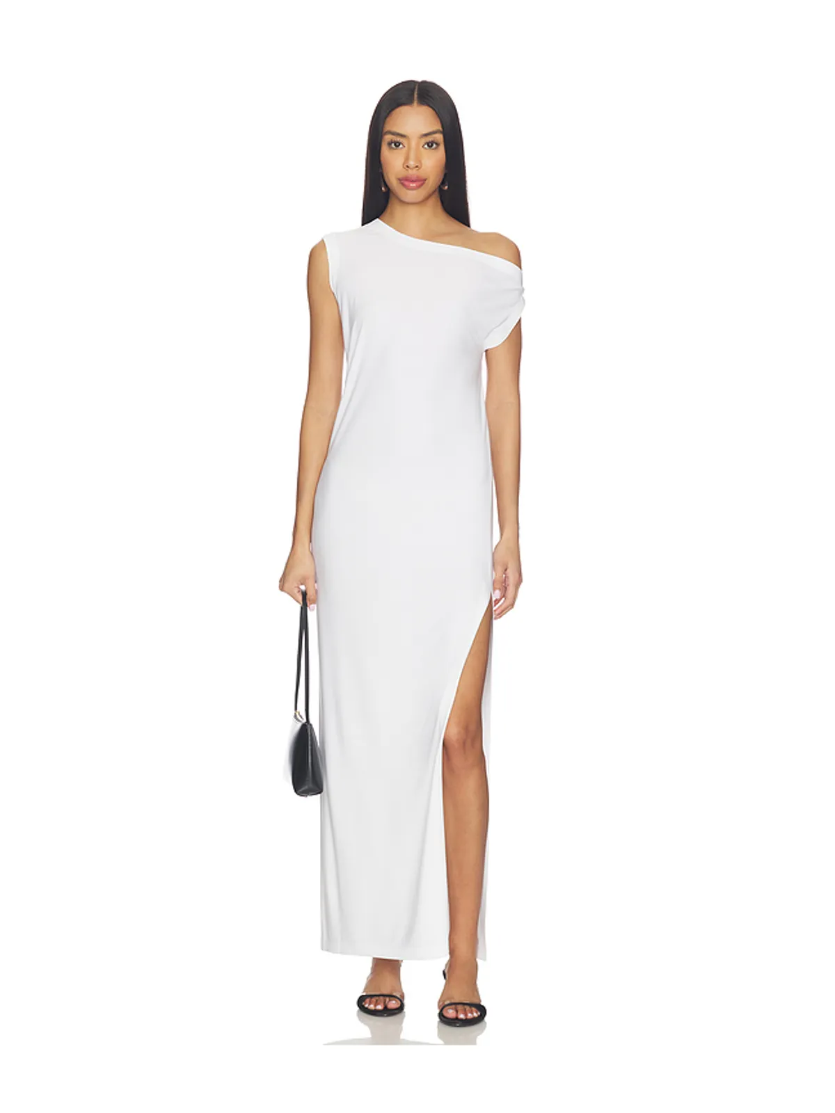 Norma Kamali DROP SHOULDER LONG WITH SIDE SLIT ドレス - 画像1