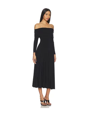 Norma Kamali 3/4 SLEEVE COWL NECK FLARED ドレス - サムネイル2