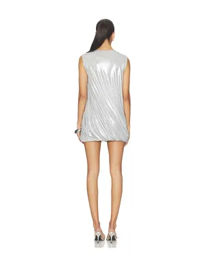 Norma Kamali SLEEVELESS TWIST MINI ドレス - サムネイル3