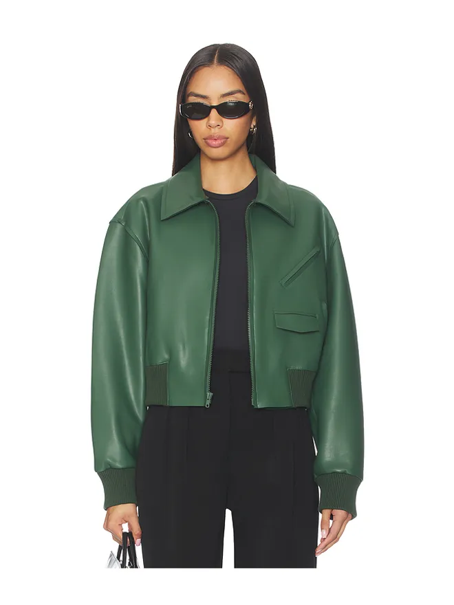 Norma Kamali Norma Kamali メンズジップフロント クラシック クロップドジャケットの商品画像