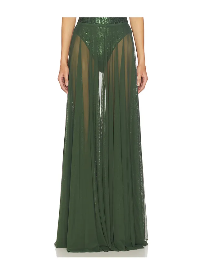 Norma Kamali Norma Kamali FLARED MAXI SKIRT フレアマキシスカートの商品画像