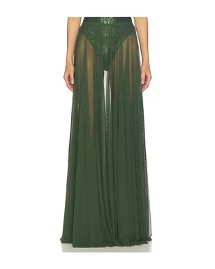Norma Kamali FLARED MAXI SKIRT フレアマキシスカート - サムネイル1