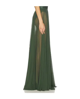 Norma Kamali FLARED MAXI SKIRT フレアマキシスカート - サムネイル3