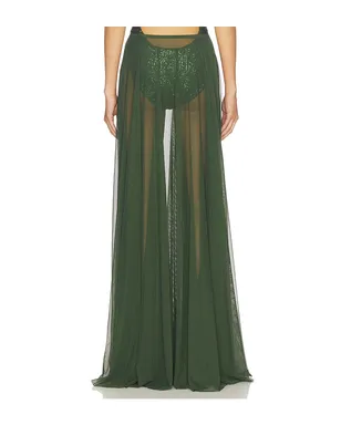 Norma Kamali FLARED MAXI SKIRT フレアマキシスカート - サムネイル4