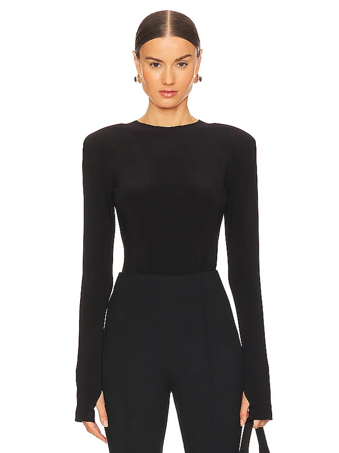 Norma Kamali Norma Kamali ショルダーバッドトップの商品画像