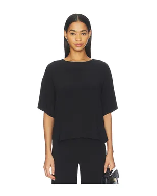 Norma Kamali SHORT SLEEVE BOXY Tシャツ - サムネイル1