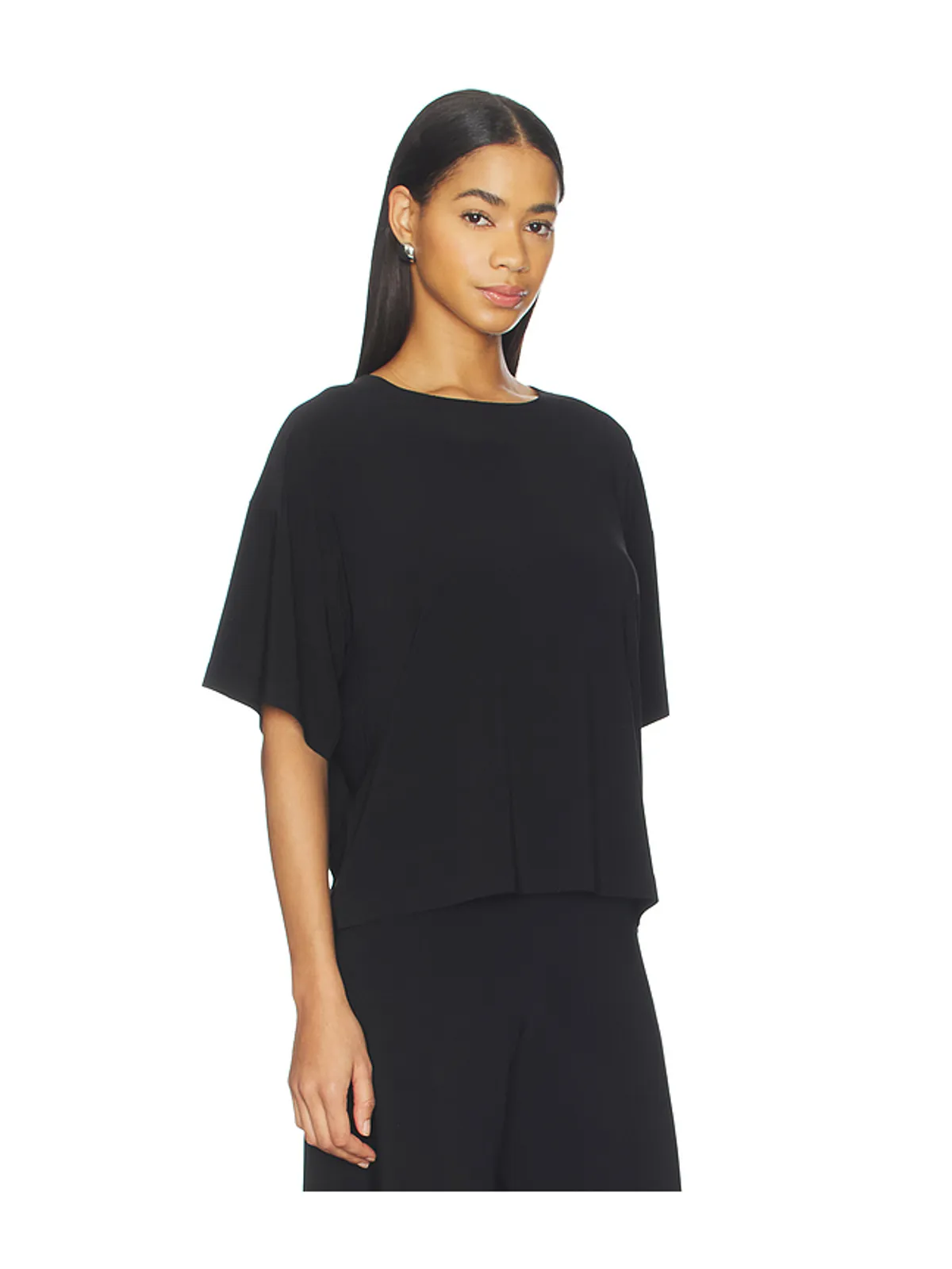Norma Kamali SHORT SLEEVE BOXY Tシャツ - 画像2