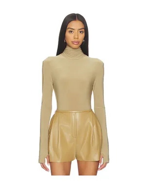 Norma Kamali Long Sleeve Turtle Bodysuit - サムネイル1