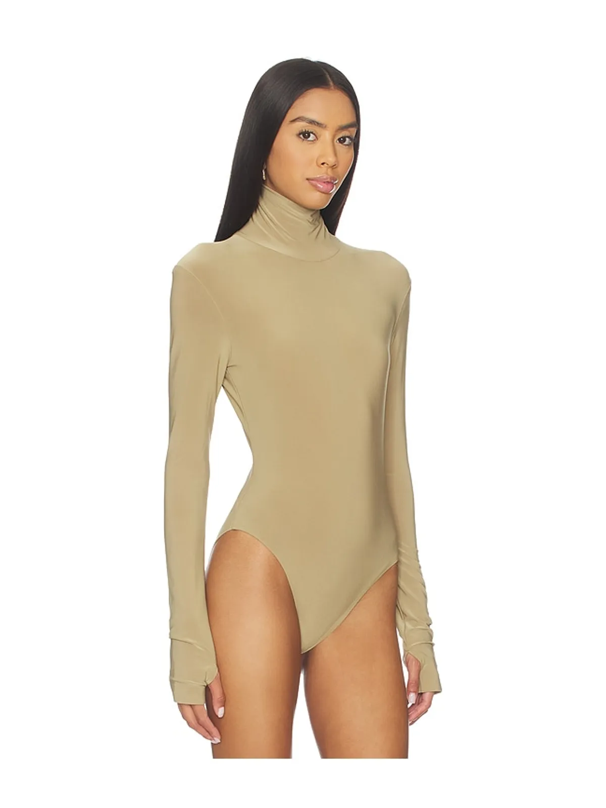 Norma Kamali Long Sleeve Turtle Bodysuit - 画像3