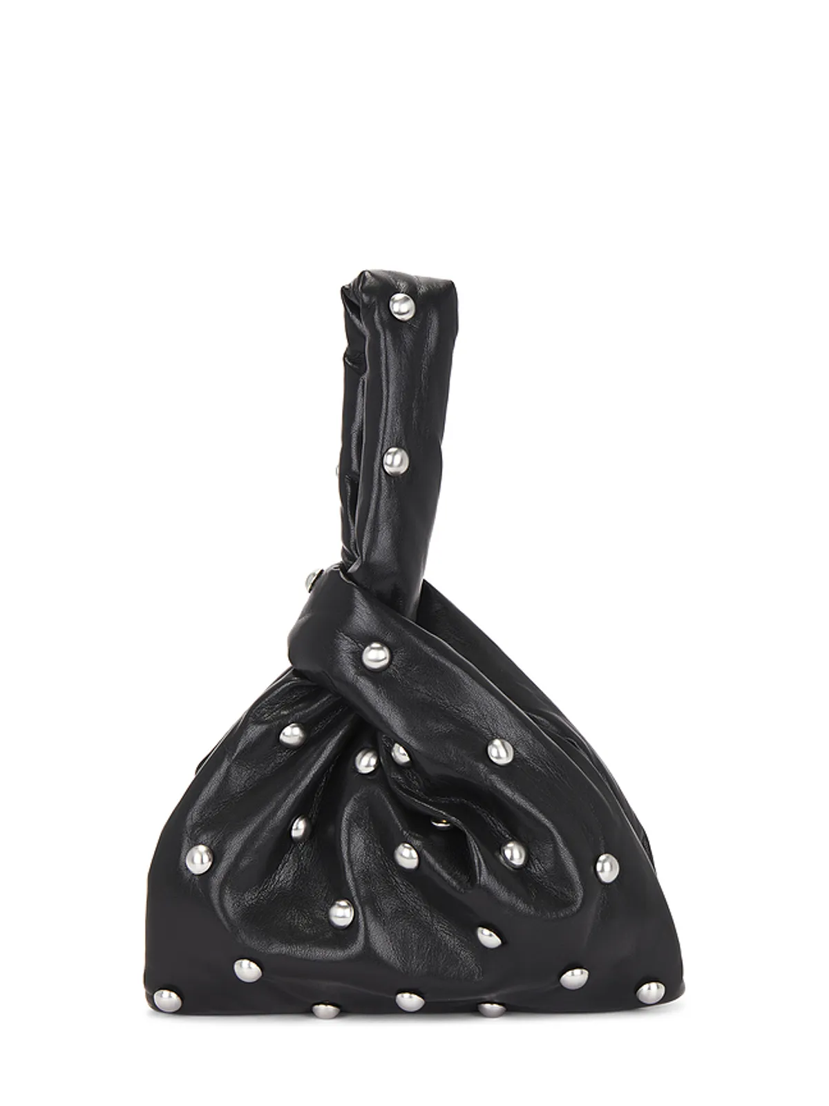 Nanushka JEN クラッチバッグ - Black,Metallic Silver. - 画像2