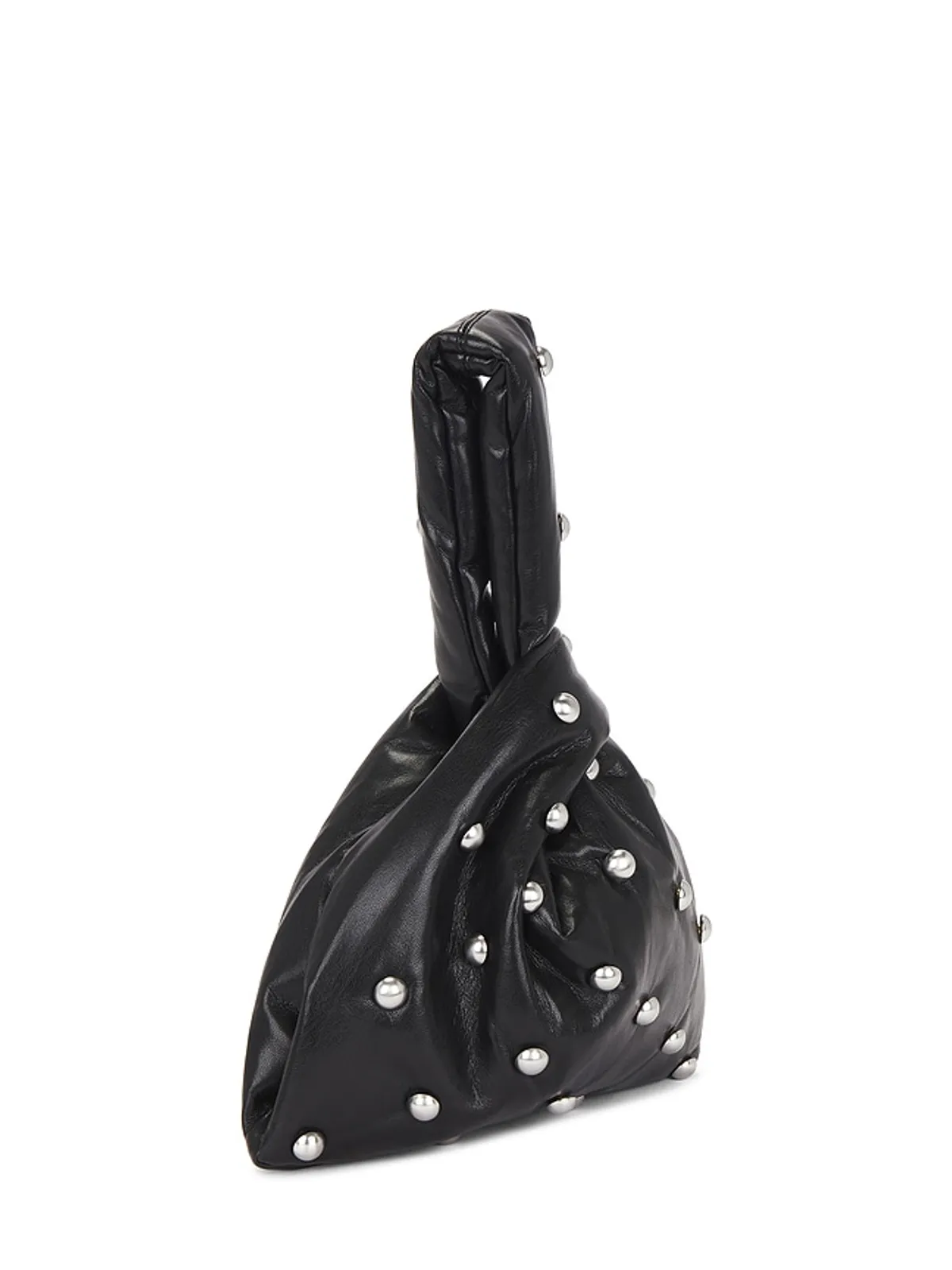 Nanushka JEN クラッチバッグ - Black,Metallic Silver. - 画像3
