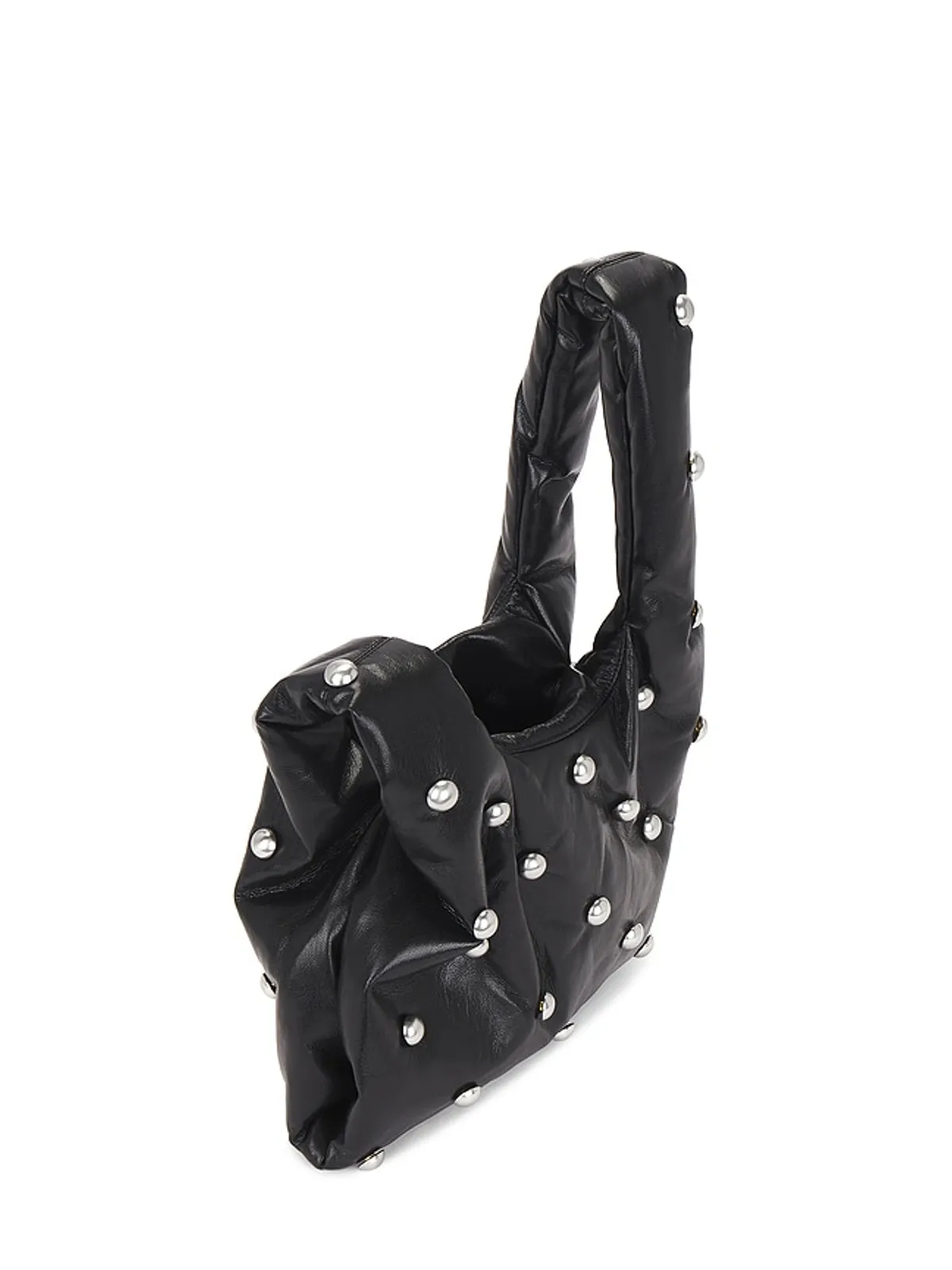 Nanushka JEN クラッチバッグ - Black,Metallic Silver. - 画像4