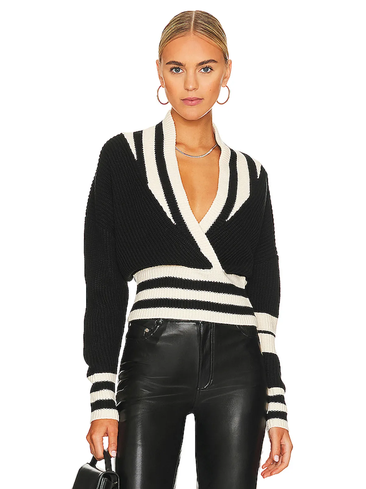 Steve Madden ADDISON セーター - Black,White. - 画像1