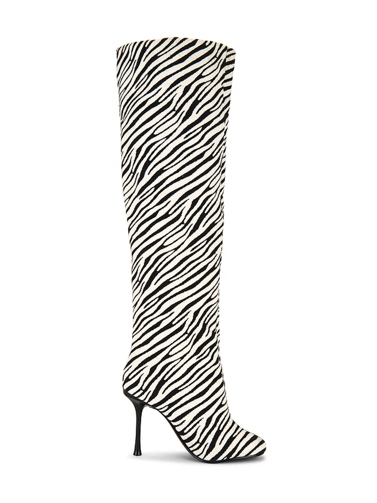 Steve Madden ALLURING OVER THE KNEE ブーツ - Black,White. - 画像1