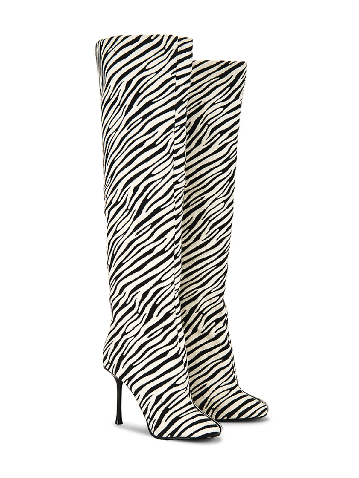 Steve Madden ALLURING OVER THE KNEE ブーツ - Black,White. - 画像2