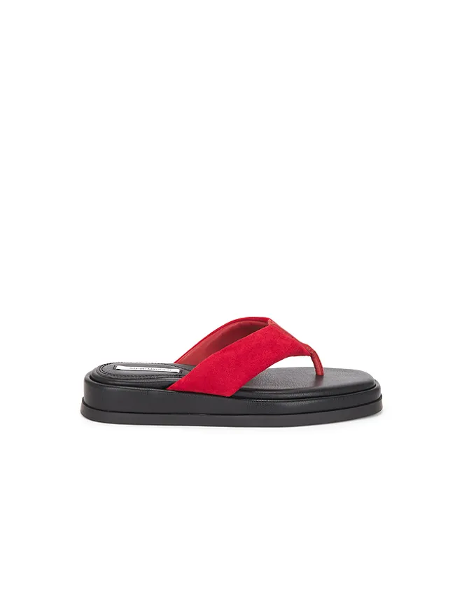 Steve Madden Steve Madden BELLA サンダル - Red,Black.の商品画像