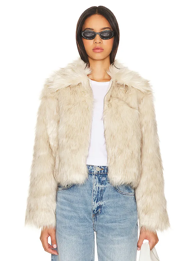 Steve Madden Steve Madden JUNIPER フェイクファーコートの商品画像