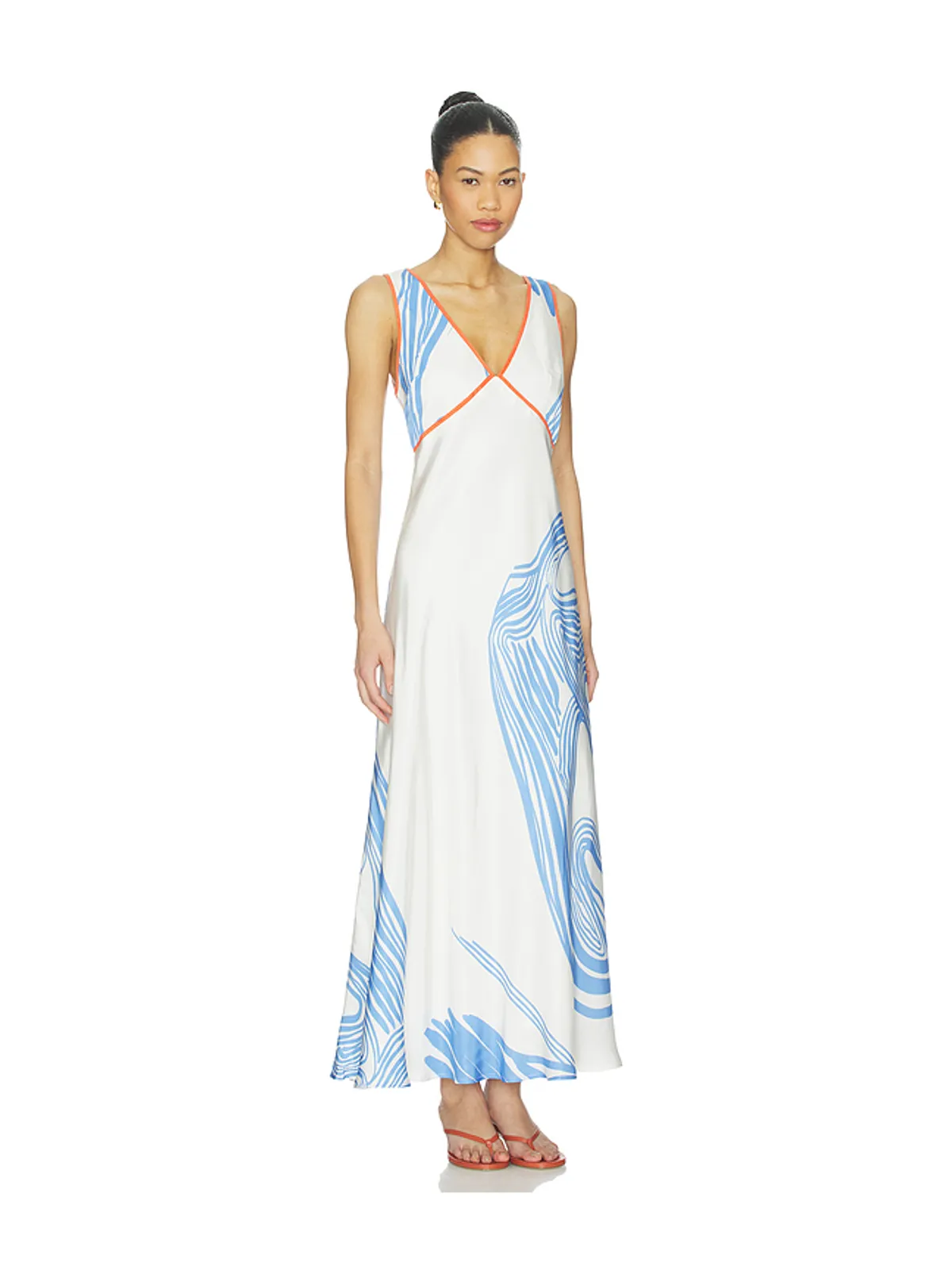 Sancia THE MADELEINE ドレス - White,Blue. - 画像2