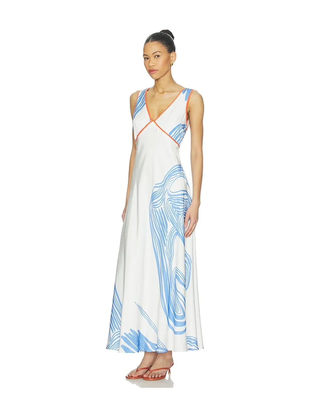 Sancia THE MADELEINE ドレス - White,Blue. - 画像3